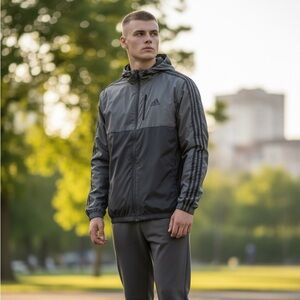 Adidas Men's Two-Tone Windbreaker
